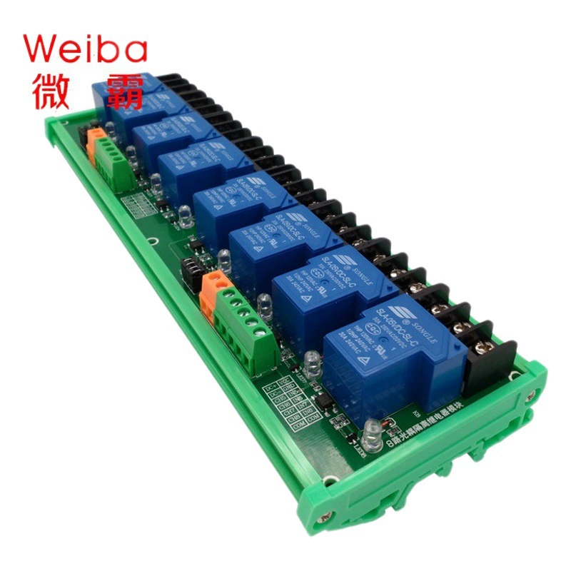 8-канальный релейный модуль с оптопарой 30А, автоматическое управление, триггер, ПЛК, умный дом, переключатель 5В/12В/24В, промышленный