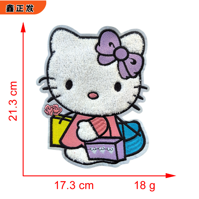 가열멜트 접착제*핑크 화이트*고양이*고양이*높이 21.3*17.3cm