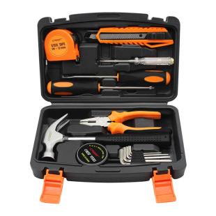 Red family hardware toolbox set gift advertising logo13 set 208013 factory direct wholesale