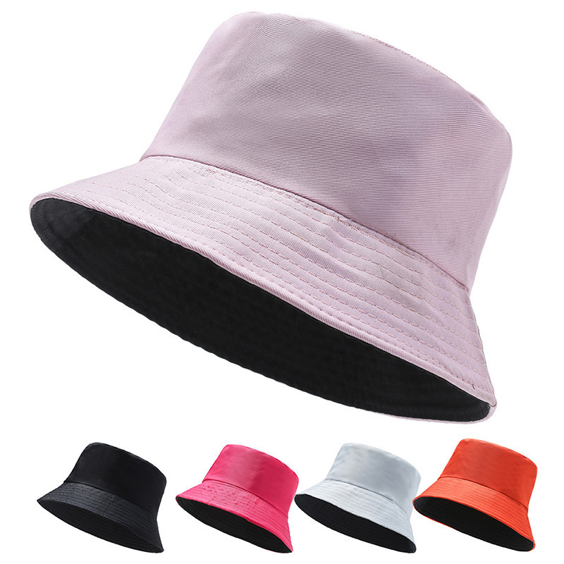 New Spring and Summer Small Fresh Basin Hat Trendy Korean Style Pure Color Fisherman Hat for Men and Women Outdoor Travel Sun Hat Trendy Version Hat
