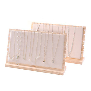 Cross-Border Exclusive Supply of Extra-Large Wooden Jewelry Display Stands, Necklace Display Stands, Sweater Chain Display Racks, Jewelry Stands