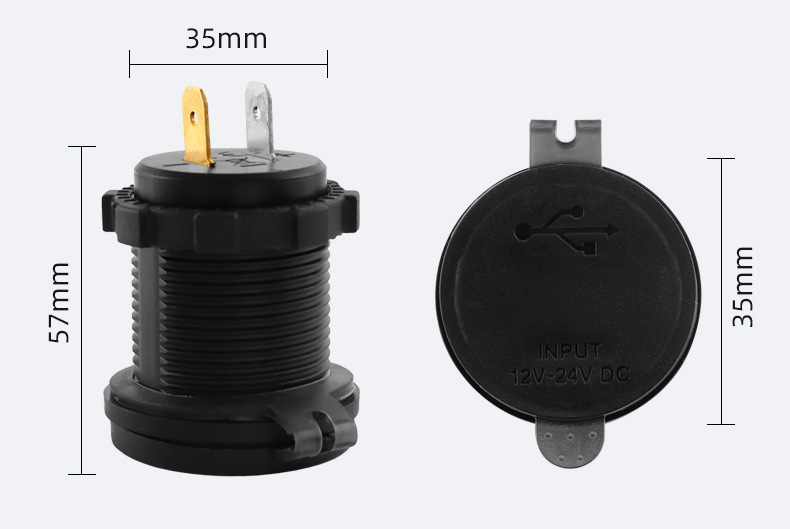 Customized Cross-Border Car Charger Modified to Support Super Fast Charging with Dual Pd + Dual USB Digital Display Car Cigarette Lighter Charging Head