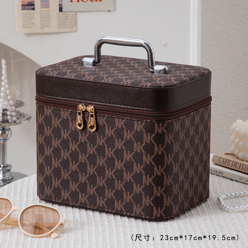 Caja de maquillaje de recuerdos de boda Caja de regalo Productos para el cuidado de la piel del hogar de gran capacidad para organizar maletas Almacenamiento de belleza