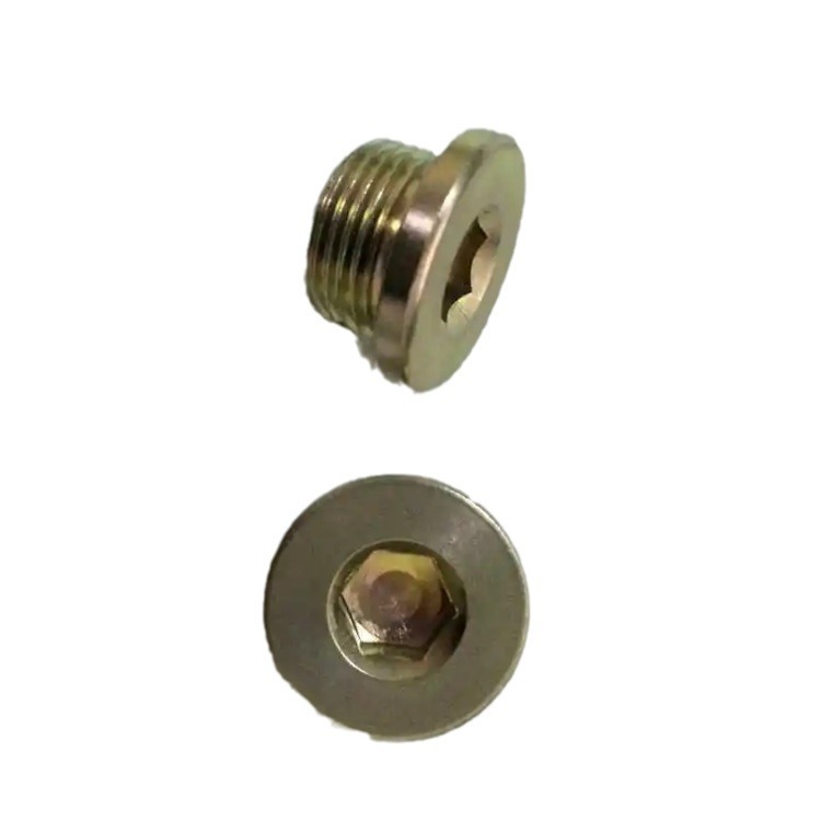 Acero al carbono negro PT hexagonal NPT tapón R garganta tapón de aceite tapón de tornillo RC tapón de aceite