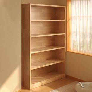 Solid Wood Bookshelf Floor Storage Rack Integrated Wall Cabinet Storage Cabinet for Children and Students Home Storage Cabinet Bookcase