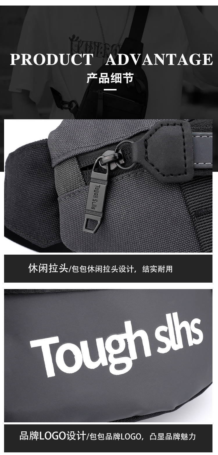 Wholesale of new men's and women's trendy waist bags, outdoor laser reflective chest bags, fashionable street crossbody bags and sports waist bags undefined