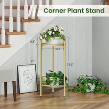 跨境歐式鐵藝金色花架子 室內客廳沙發樓梯處擺放裝飾 植物擺放