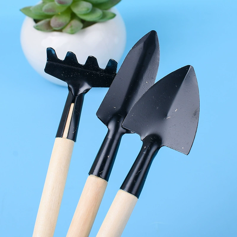Садовые инструменты Набор из трех предметов Грабли для выращивания цветов Посадка овощей Цветок мясистая маленькая Лопата Инструмент Маленькая Лопата Принадлежности для растений в горшках