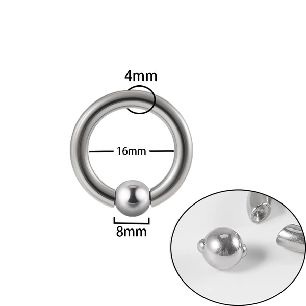 Steel color-4x16x8mm