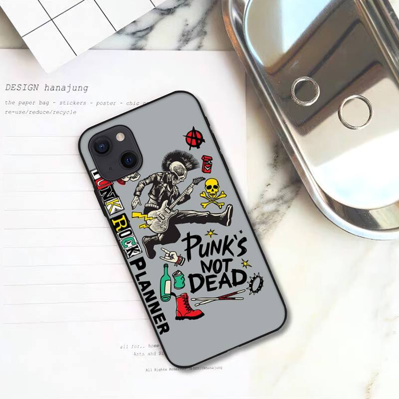 Convient pour 14promax style punk rock musique minimaliste personnalité crâne étui de téléphone_voghion.com