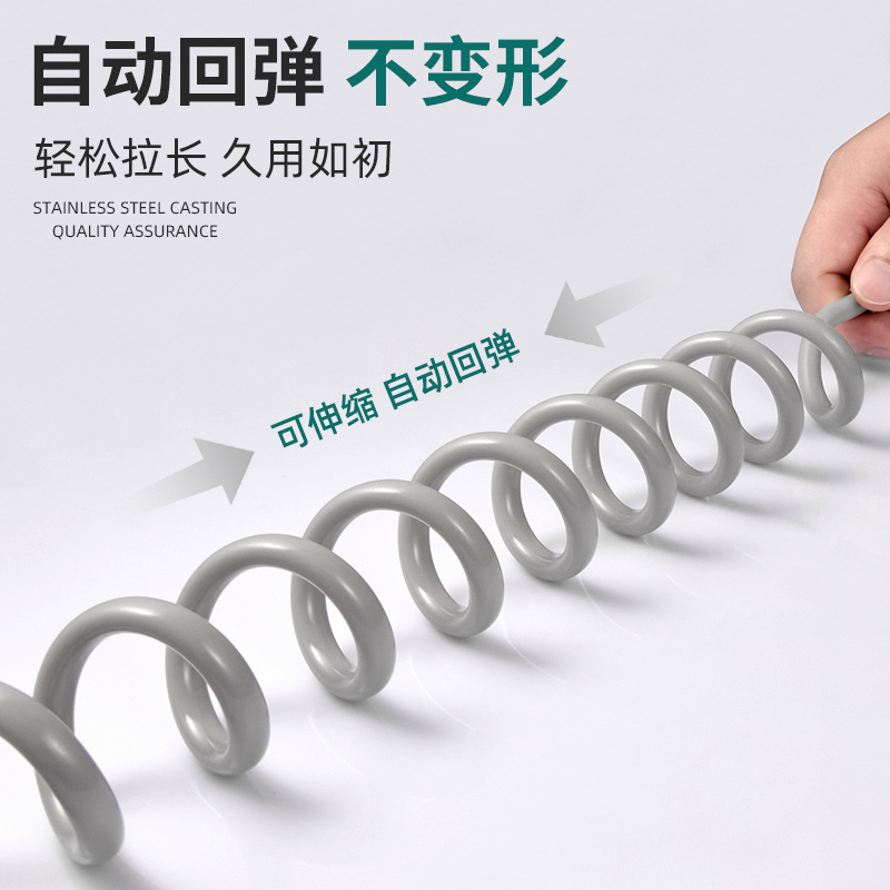马桶喷枪加粗伸缩水管电话线弹簧水管妇洗器进冷热水淋浴花洒X20