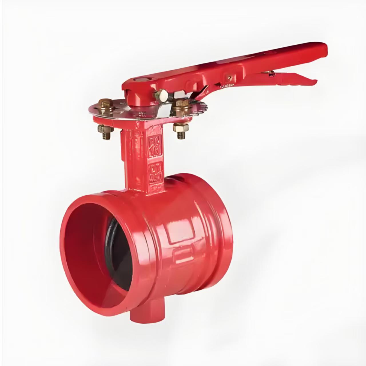 河北沪特阀门：手柄沟槽蝶阀，涡轮，信号。软密封