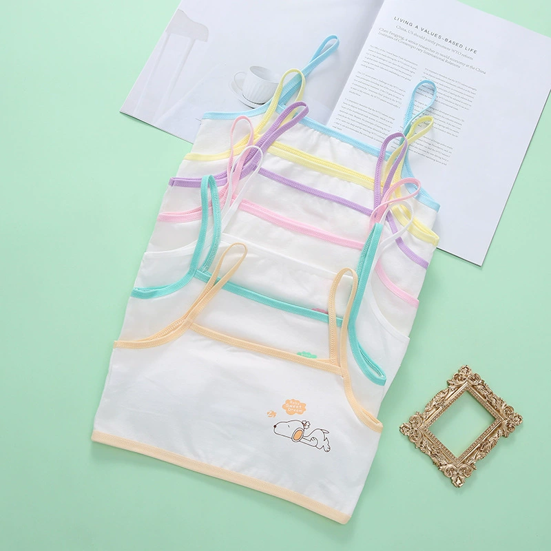 Хлопковое нижнее белье для девочек период развития маленький жилет для учащихся начальной школы девочки 10 больших детей обертывания груди для детей 9-12 лет 13 бюстгальтер