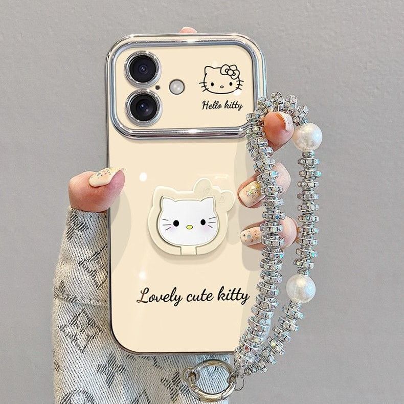 Suitable for Apple 16 Pro Max Phone Case with Frosted Large Window, iPhone 17 Cat Stand, Reno 14 Electroplated Soft Case Suitable for Apple 16 Pro Max Phone Case with Frosted Large Window, iPhone 17 Cat Stand, Reno 14 Electroplated Soft Case