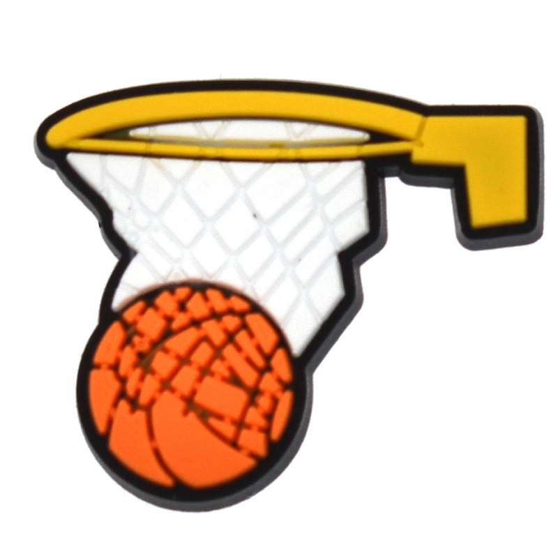 Fabricantes directos zapatos de baloncesto accesorios de flores DIY extraíble suave zapatos de PVC Accesorios de flores Accesorios