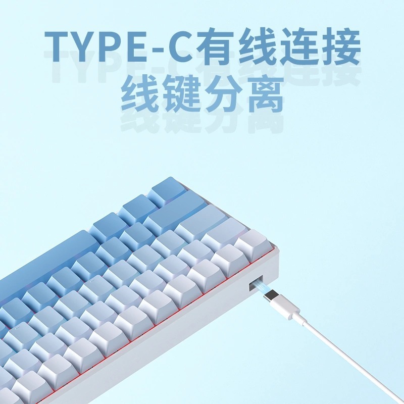 Ruiyi F61 メカニカルキーボード e スポーツゲームオフィスワイヤレス 3 モードノートブックデスクトップポータブル男性と女性のキーボード|undefined