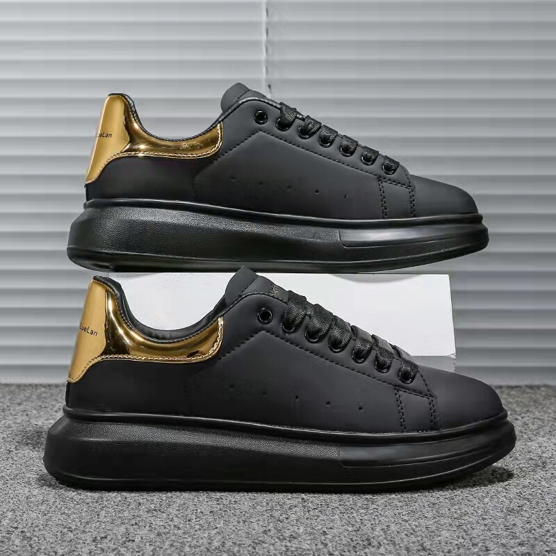 Shoes Men's 2021 Autumn New McQueen White Shoes Sneakers Men's All-match Trendy Board Shoes Korean Style Lovers Shoes