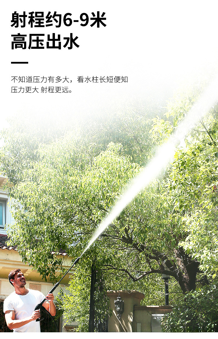 National Standard Black Cat High-Pressure Car Washing Machine High-Power Household 220V380 High-Power Car Brush Pump Farm Cleaning Machine