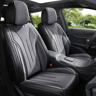 Cushions, Fully Enclosed, Suitable for | Universal seat cover - black-gray-5-seats-standard-version