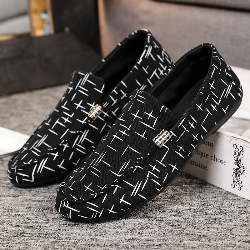 Zapatos para hombres, moda coreana, personalidad en línea, zapatos perezosos, zapatos británicos, zapatos casuales para hombres.