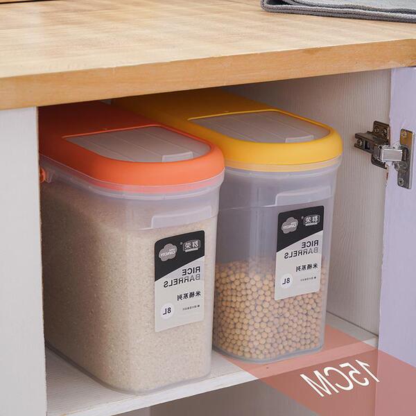 Kitchen plastic storage rice barrel household transparent rice…