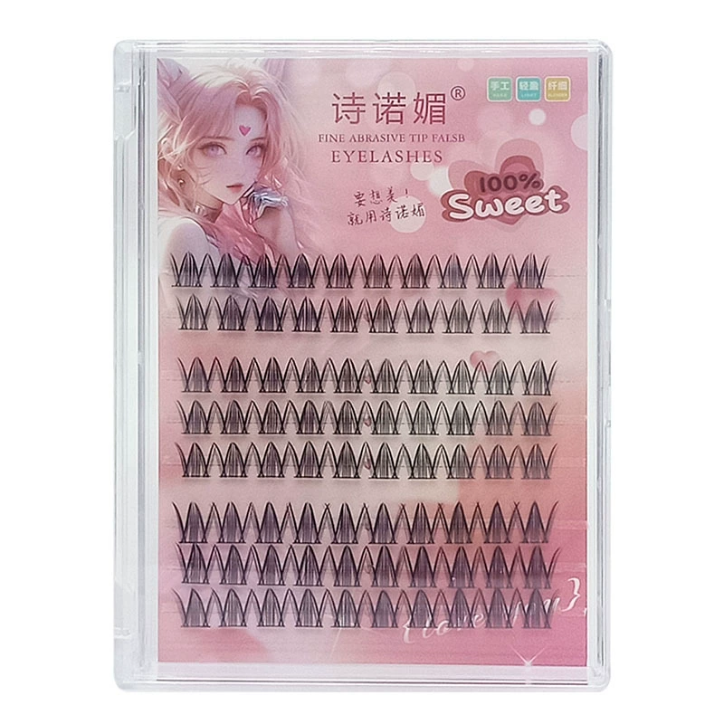 Пучковые искусственные ресницы Natural Comic Single Cluster Segmented для новичков в стиле куклы блайт Lazy BJD Синяя