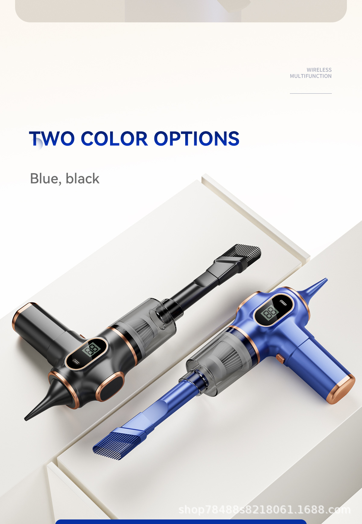 Factory Direct Supply Vacuum Cleaner Wireless Portable High Suction Vacuum Cleaner Car Home Blowing and Suction All-In-One Mini Dust Blower