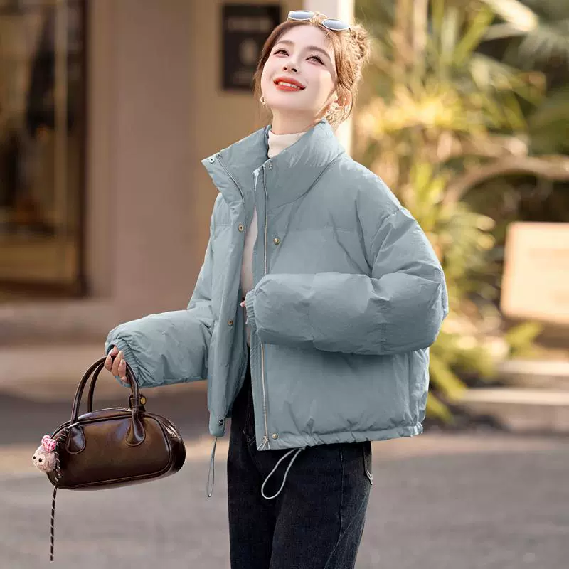 Fashionable short down jacket, 2024 years, oversize, for teenagers