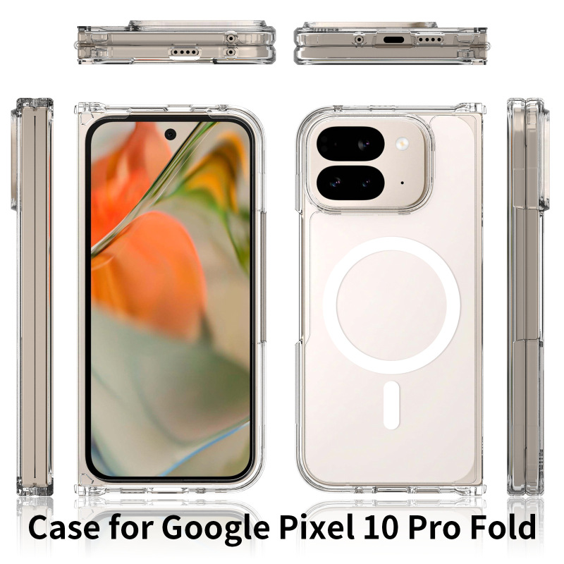 适用谷歌 Pixel10 Pro Fold手机壳9 Pro Fold防摔磁吸透明保护套|undefined