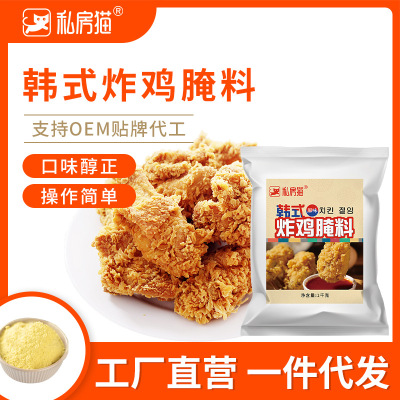 私房猫韩式炸鸡腌料1kg 烧烤调料 奥尔良烤肉腌料商用批发代发