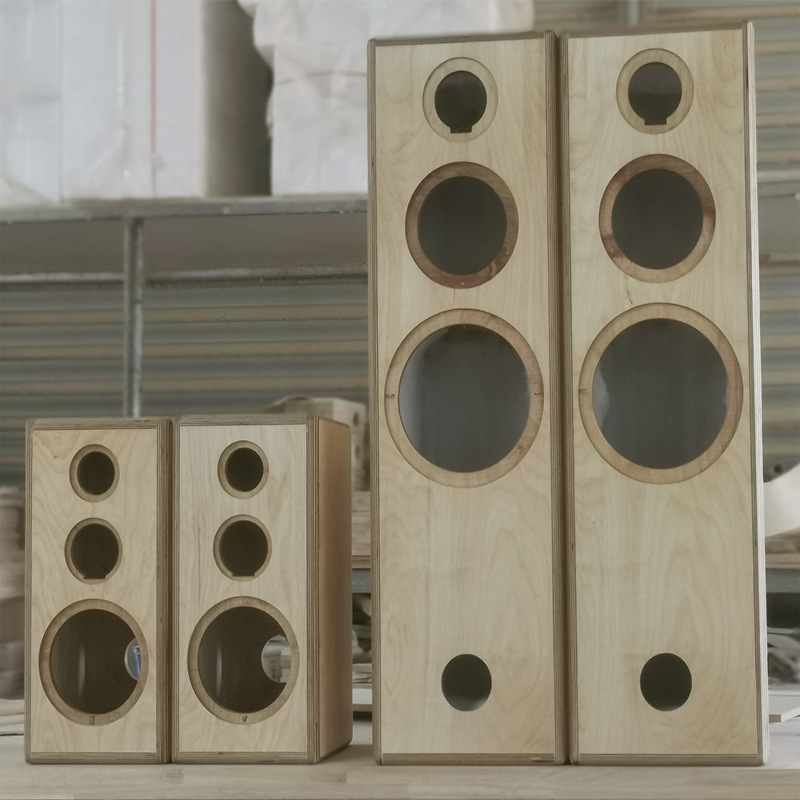 Master Zhang's Russian Birch Multi-Layer Plywood Hifi Empty Box DIY Design Frequency Division Floor-Standing Speakers