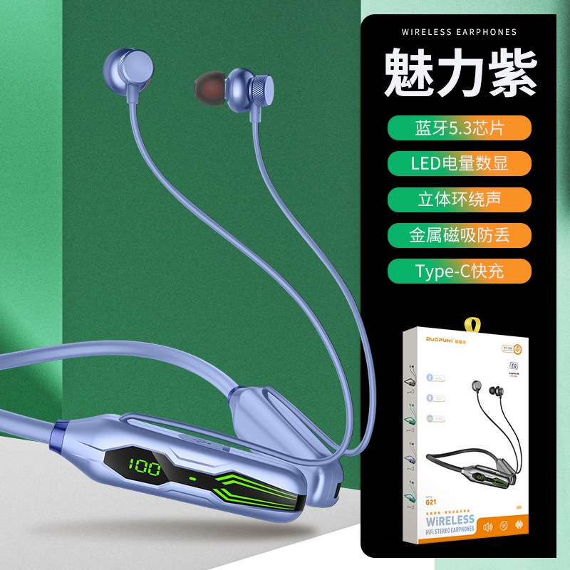 新型首付きbluetoothイヤホンの電気量は、大電力の両耳が長く持続する騒音を示しています。|undefined