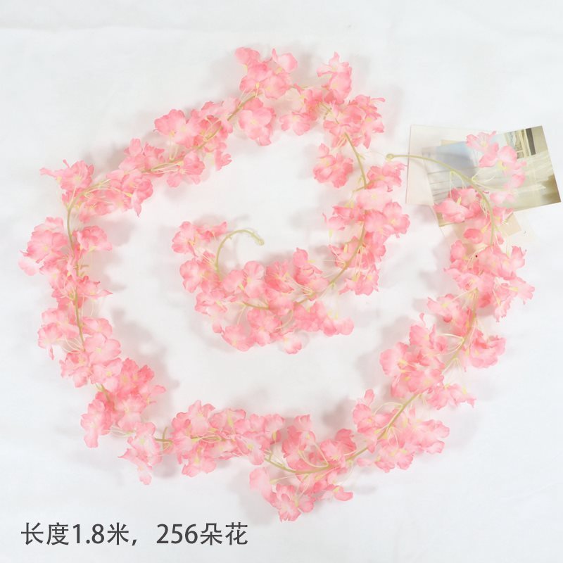 模擬バラの花の籐の天井装飾造花の蔓が暖房、エアコン、水道管をカバーし、プラスチック植物を巻き付ける|undefined