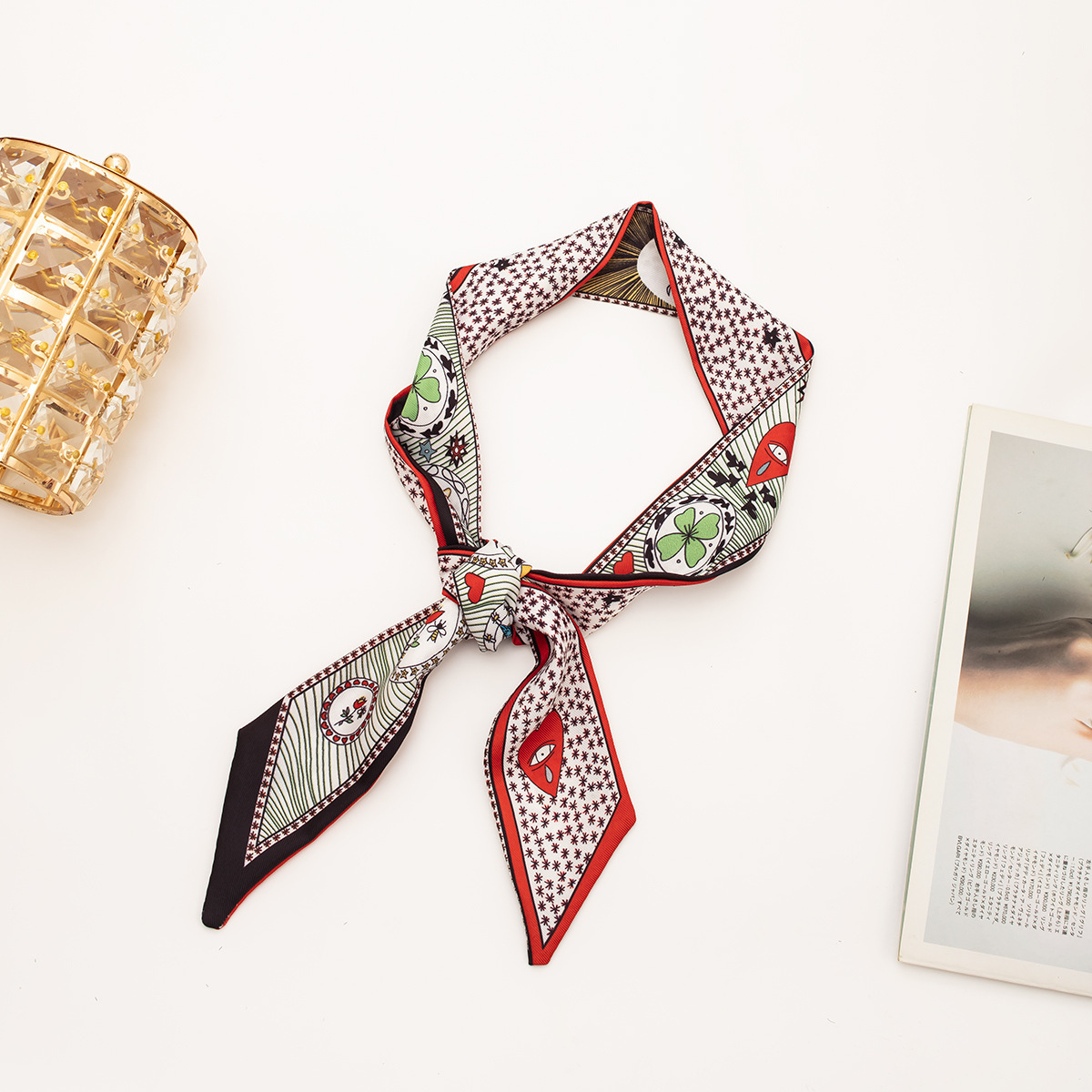 【타로 카드 시리즈●스타일 1] 실크 스카프 1개