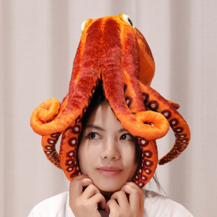 Simulation funny octopus doll realistic octopus squid marine life plush toy doll trick doll