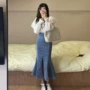 中长款包臀夏季弹力半身裙