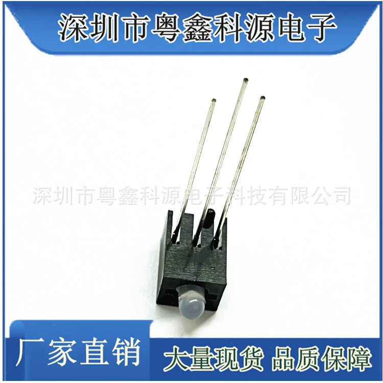 Патрон лампы с одним отверстием 3 мм с позиционированием двухцветной светодиодной лампы Патрон лампы с изогнутым на 90 градусов патрон лампы с двухцветным краем 3 мм с лампой