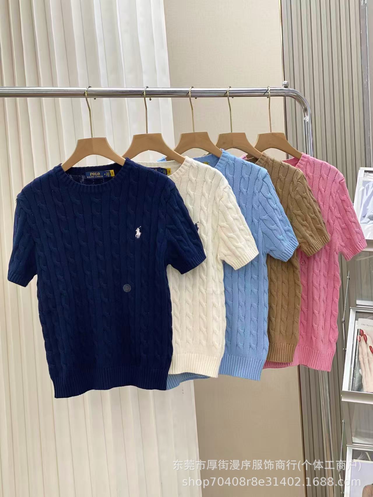 Qadın Ralph Lauren trikotaj sviter, qısaqol