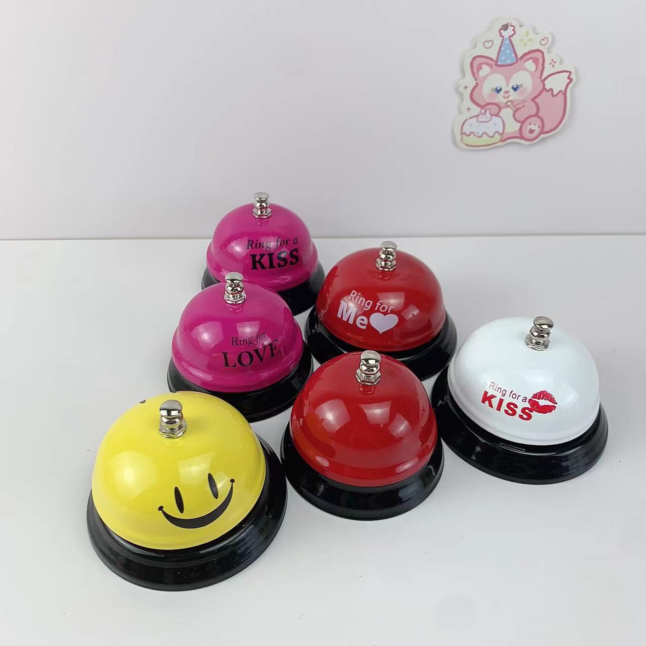 Cute Iron Letter Smiley Face Bell display picture 2