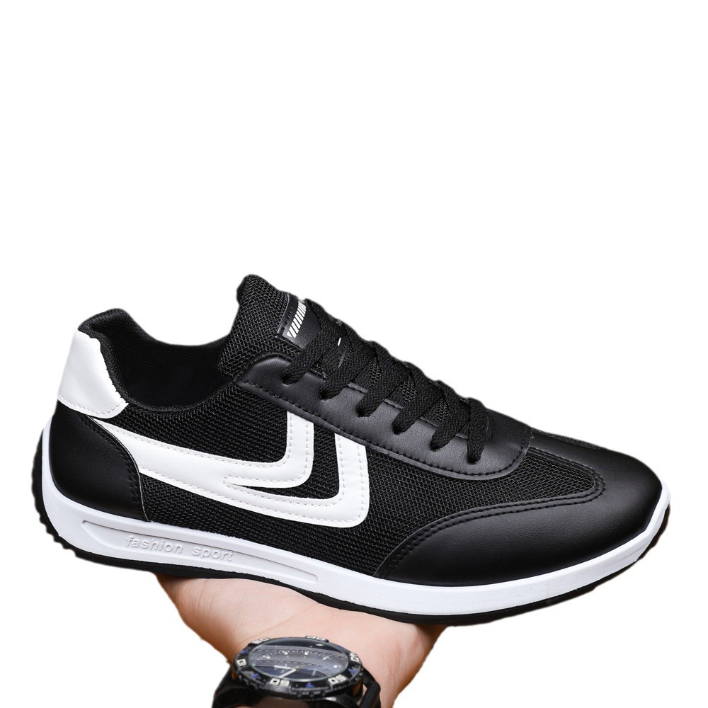 Zapatos casuales transpirables de verano para hombres, zapatos planos para estudiantes, zapatos blancos, zapatos deportivos para hombres, deportes diarios, zapatos casuales