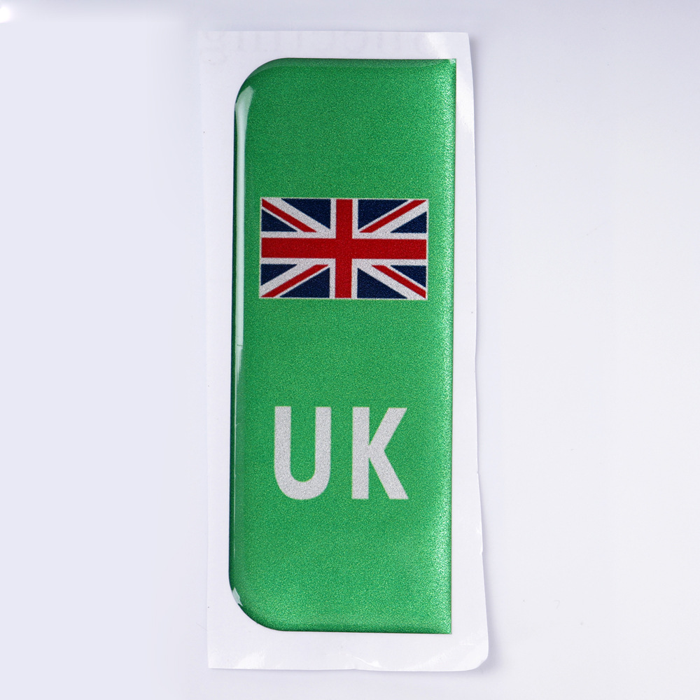UK UK matrículas de automóviles pegatinas para conducir en Europa de calidad vinilo pegatinas 3D estereoscópicas UK pegatinas de automóviles image 11