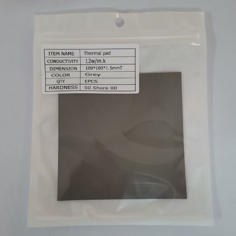 17w thermal conductive silicone pad 100x 100 thermal pad separately packaged KJ