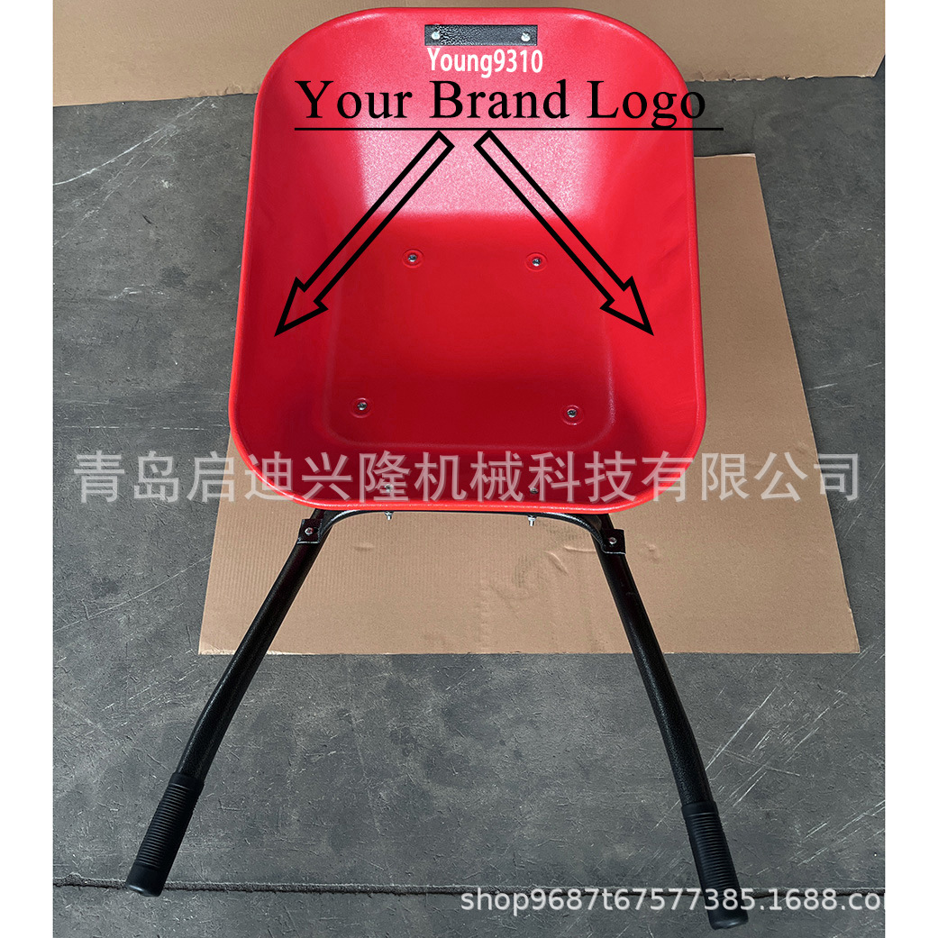 Carretilla de Mano de Una Rueda de Metal con Capacidad de Carga de 150 kg para Construcción