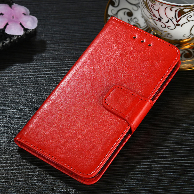 Suitable for Cross-border Solid Color A03S Leather Case A11 Crazy Horse Pattern A21 Samsung Mobile Phone Case Stand A30 Photo Frame Protective Case