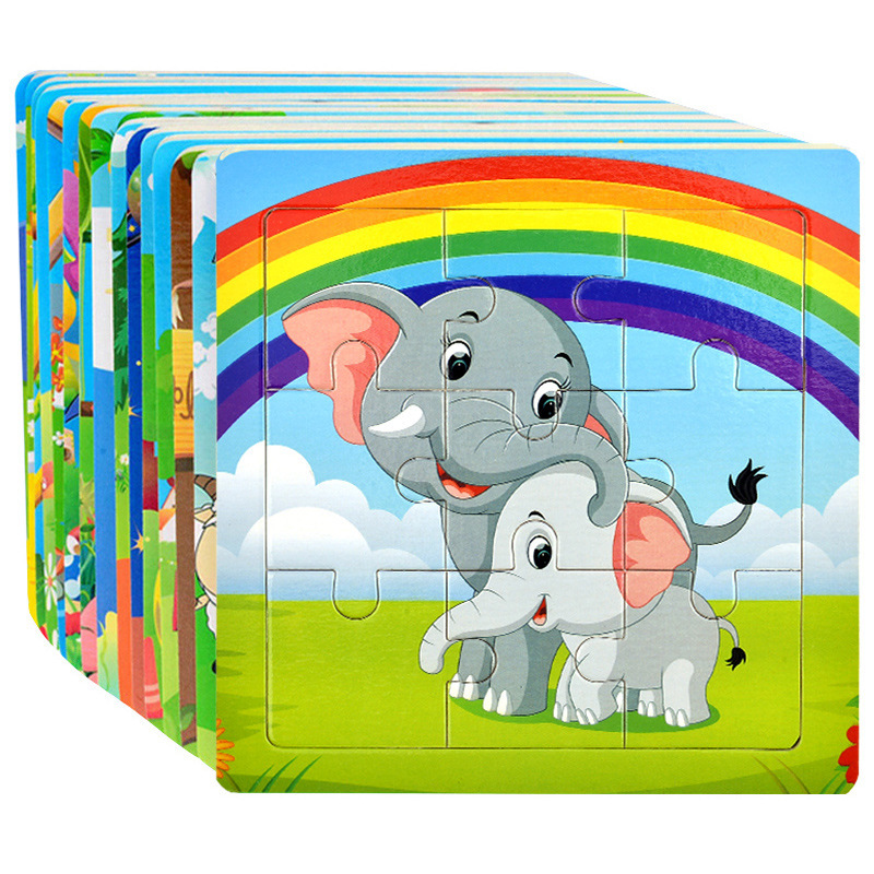 Puzzle Kidsren's Wooden Toys 2-3 to 4-5-6-7 Years Old Baby Brain-Stimulating Toddler Boys and Girls Animal Puzzles