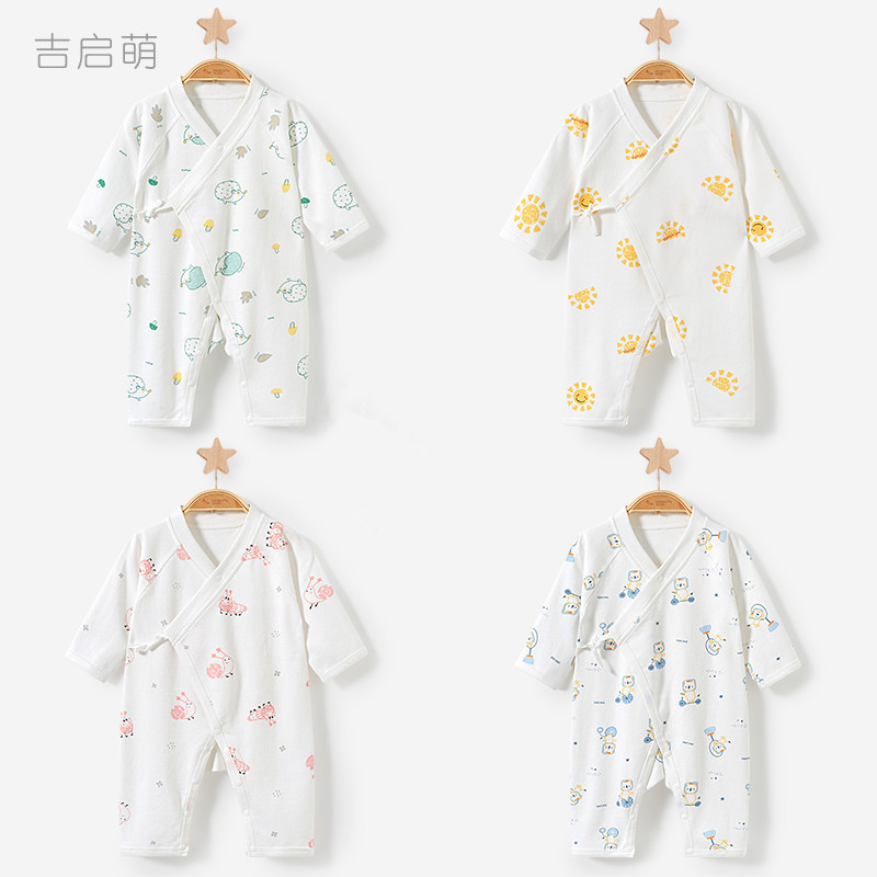 Mono para bebé recién nacido, primavera y verano, algodón puro, 0-3 meses, estilo fino, ropa unisex para bebés