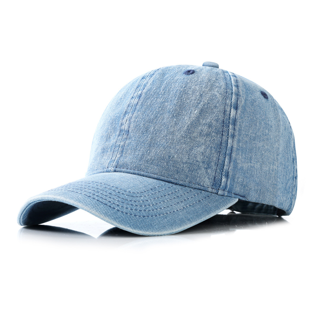 Gorra de béisbol denim para parejas protección solar_voghion.com