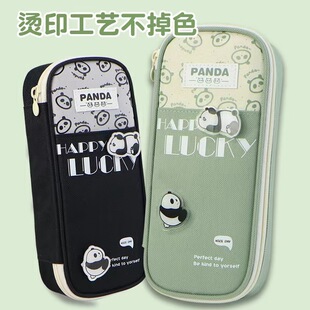 8109 new cute panda, kappi bala stationery pencil case hot stamping technology large capacity student pencil case