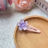 Новый фиолетовый, розовая BB-заколка