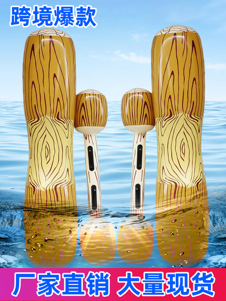 Water entertainment inflatable percussion instruments for double